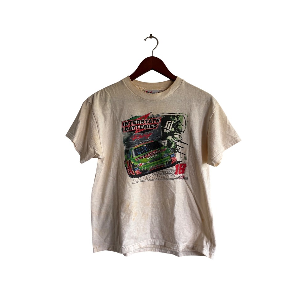 NASCAR Bobby Labonte 18 Interstate Batteries Youth XL Shirt 2003